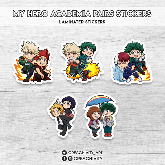 My Hero Academia Pair Stickers - Cosplay.ph