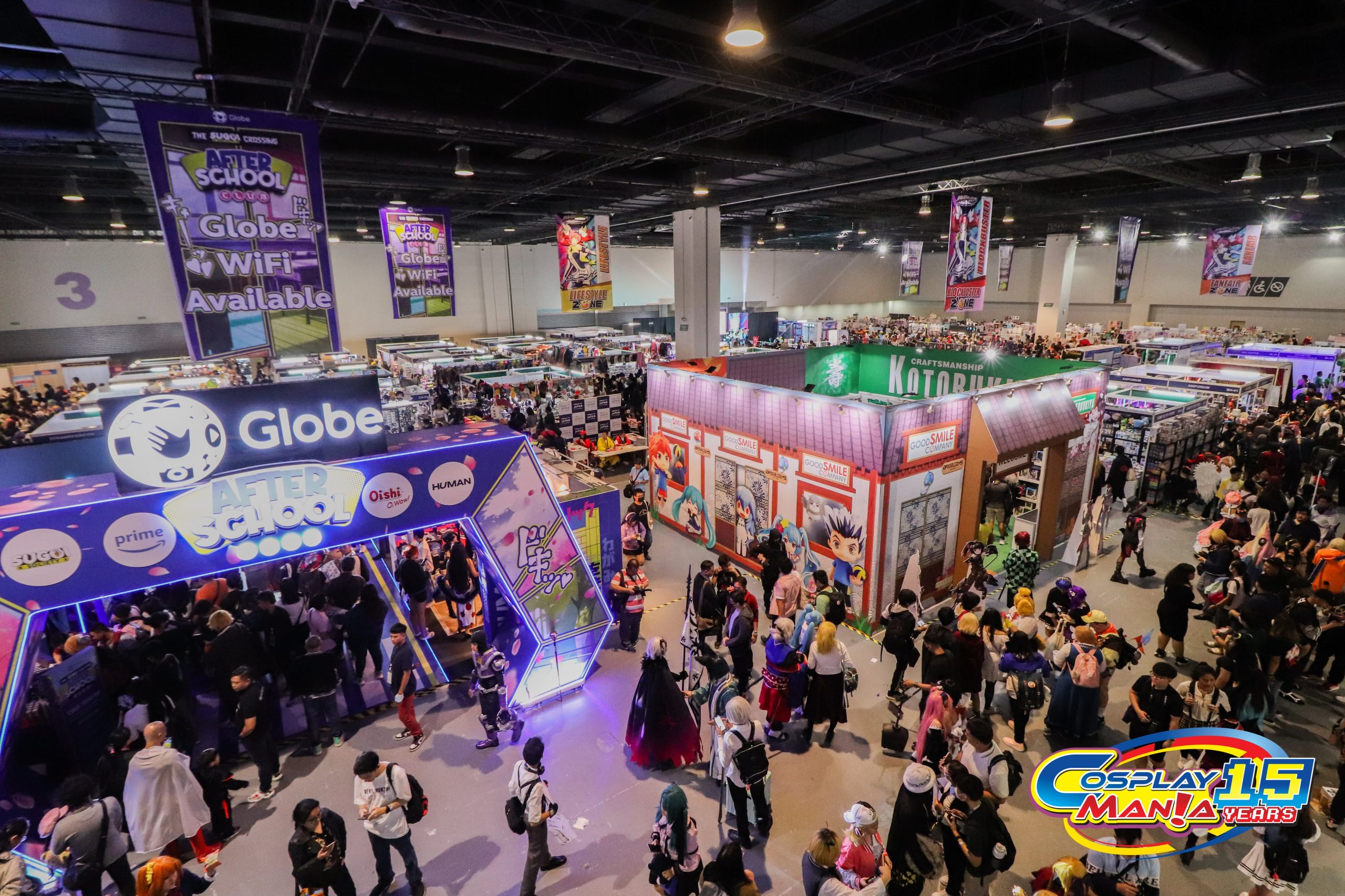 Cosplay Mania Exhibit Overhead Photo